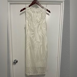 NWT Adrianna Papell White Midi Dress